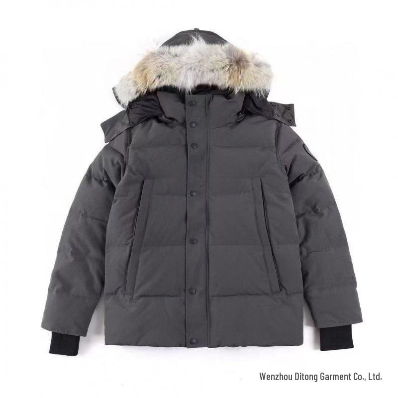 Men's Canadian Wyndhaw Down Parka with Wolf Fur Collar - 29 Styles Available