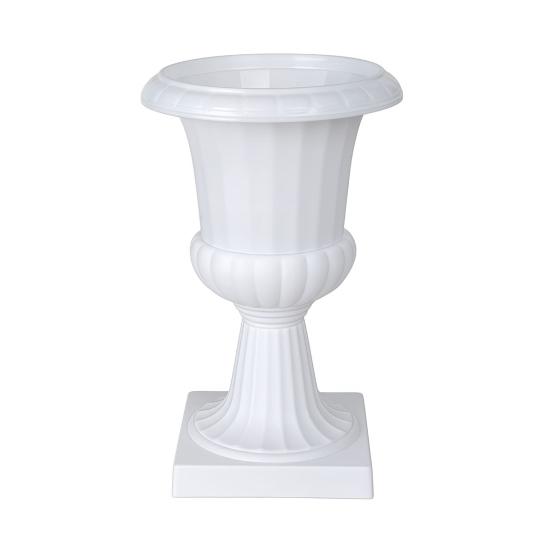 Runder Mini-Blumentopf aus Kunststoff Vintage Schreibtisch-Pflanzenbehälter für Kräuter Entwässerung Bereit Innen Außen Pflanzgefäß für Zuhause Büro Garten