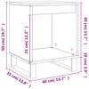 Nightstands (2 pcs) Black 40 x 35 x 50 cm Engineered Wood