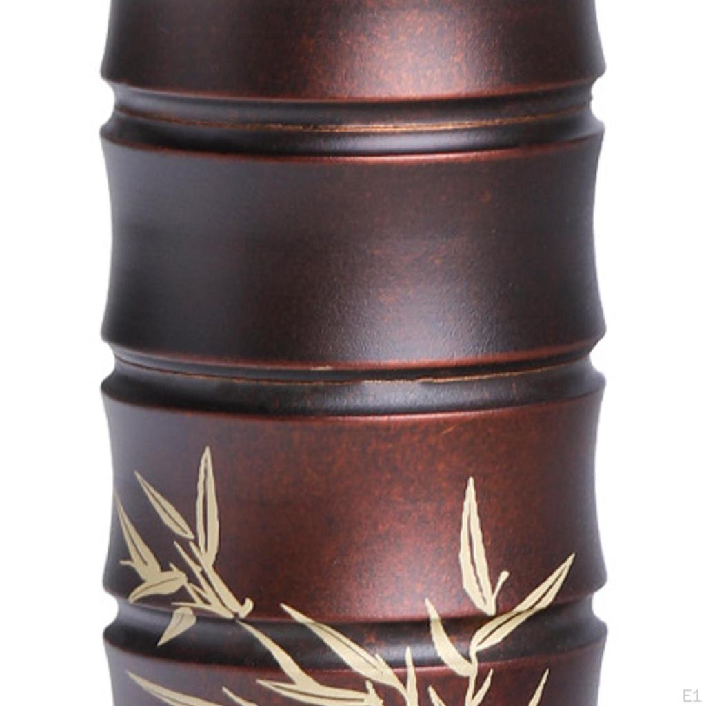 Copper Bamboo Section Incense Burner Sturdy Versatile Tabletop Decoration Holder for Yoga