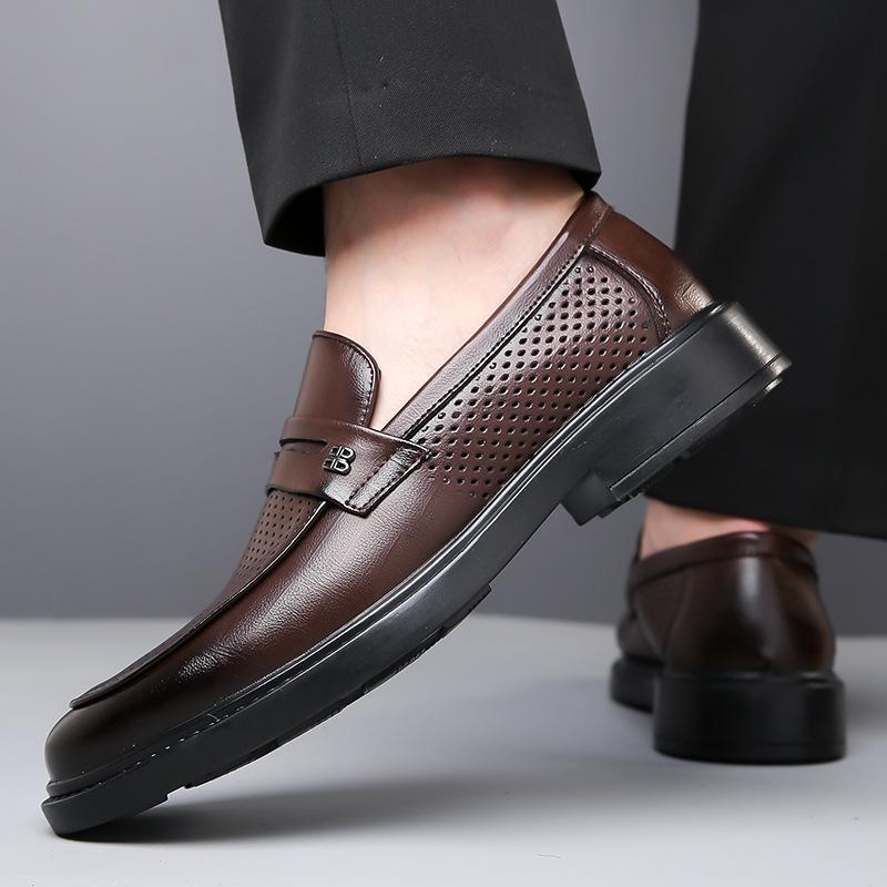Mode Britischer Stil Leder Herrenschuhe Neue Kleiderschuhe Slipper Büro Formelle Schuhe Männlich Hochzeitsparty Ballerinas Lässiges Business-Schuhwerk