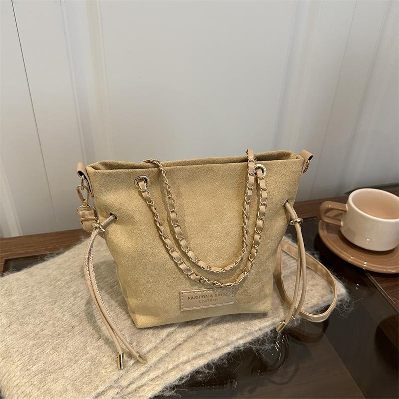 

Premium texture simple and versatile shoulder handbag women s autumn new suede tote bag fashion commute