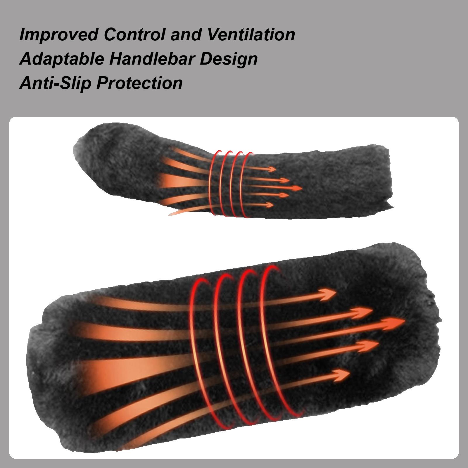 

Motorcycle Hand Grip Cover Winter Thickened Imitation Plush E-bike Handle Gloves Motorcycle Riding Handlebar Grip Cover China Mainland