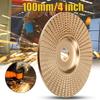 3er Set Holz Schnitzscheiben, 3,9 Zoll Schleifscheibe zum Schleifen und Formen, Goldene Holzformungsscheibe Schleifscheibenaufsätze