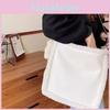 White Soft Sophisticated Crossbody Bag For Women With Unique Design Ideal For Office And Casual Style