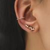 2021 Minimalist Rhinestone & Pearl Ear Cuff Set: Star, Leaf, Flower, Geometric Non-Piercing Zircon Studs