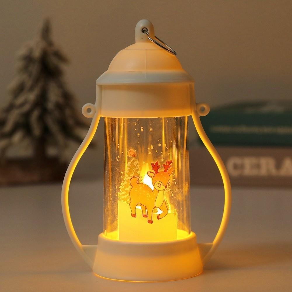 Snowman Christmas Wind Lamp Santa Claus Desktop Christmas Lamp Portable Christmas Lantern Bedroom