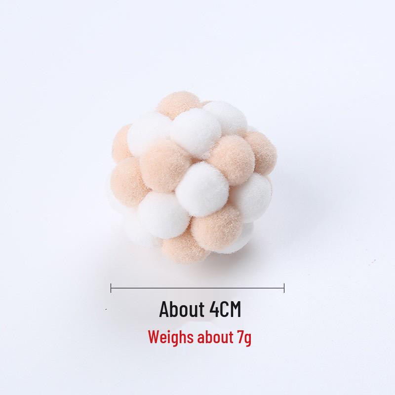 Weihnachtsspielzeugball Kätzchen Selbstbeschäftigung Interaktives Katzenspielzeug, Mehrfarbig