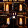 1.2M Hanging Swinging Ghost Halloween Decor Lighted Ghost Ornament 1pc