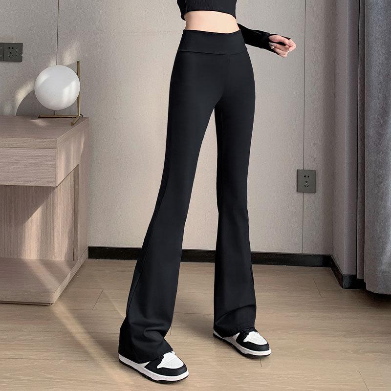 Women's High-End 2024 Yoga Suit Set: Quick-Dry Fitness & Running Micro Flare Pants