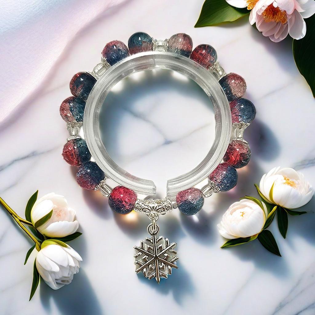 Daisy Popcorn Beaded Bracelet: Elegant Women's Hand Jewelry