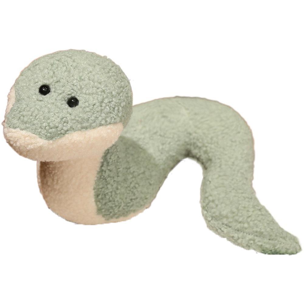 

PP Cotton Snake Year Plush Toy Simulation Snake Doll Plushies Snake Year Mascot Toy Home Decor 22cm зелёный