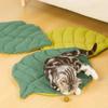 Leaf Shape Cat Bed Mat Two-sided Pet Blanket Soft Puppy Sleeping Pad Thickening Non-Slip Room Decor Rug Dog Cat Pet Supplies