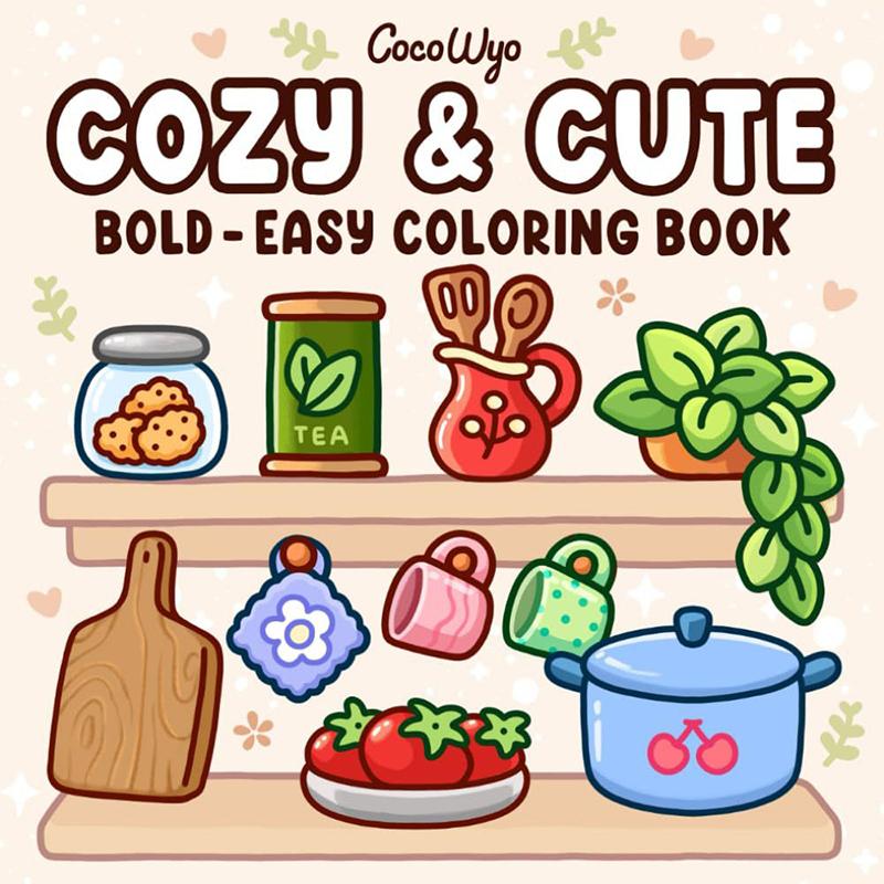 Creative Diy Coloring Book Cartoon Funny Children Graffiti Notebook Cute Coloring Book Drawing Book Adult Relaxation Supplies