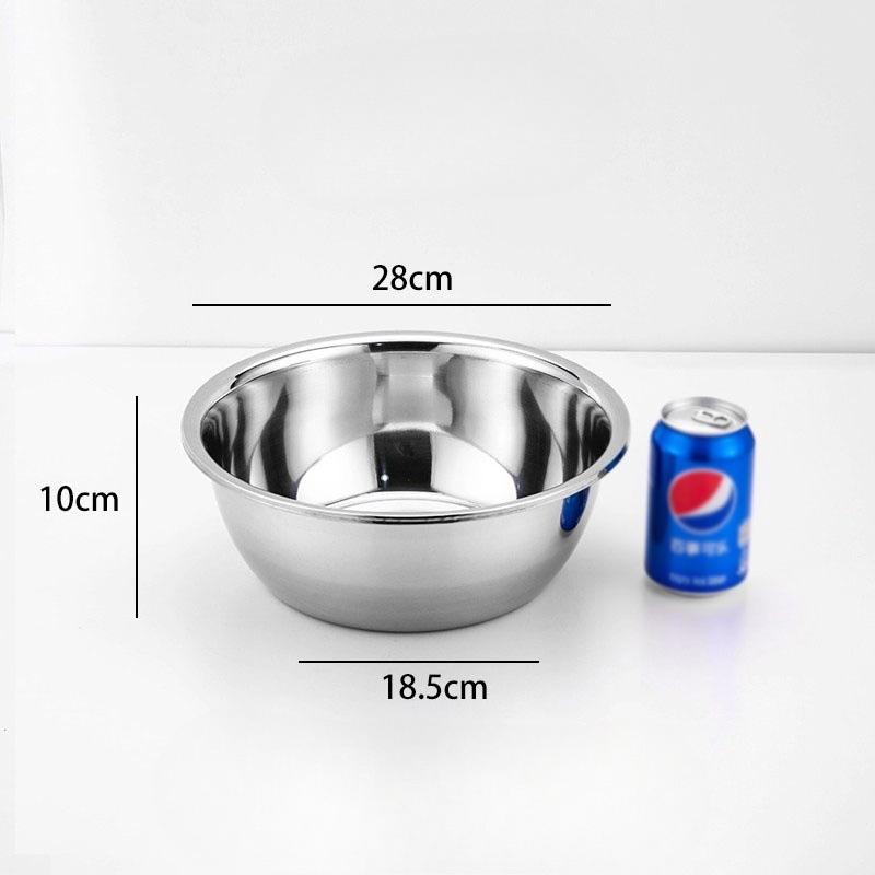 Stainless Steel Mixing Bowl | Heavy Duty Large Capacity, Stackable, Salad Bowl for Restaurants, Catering, and Bakeries