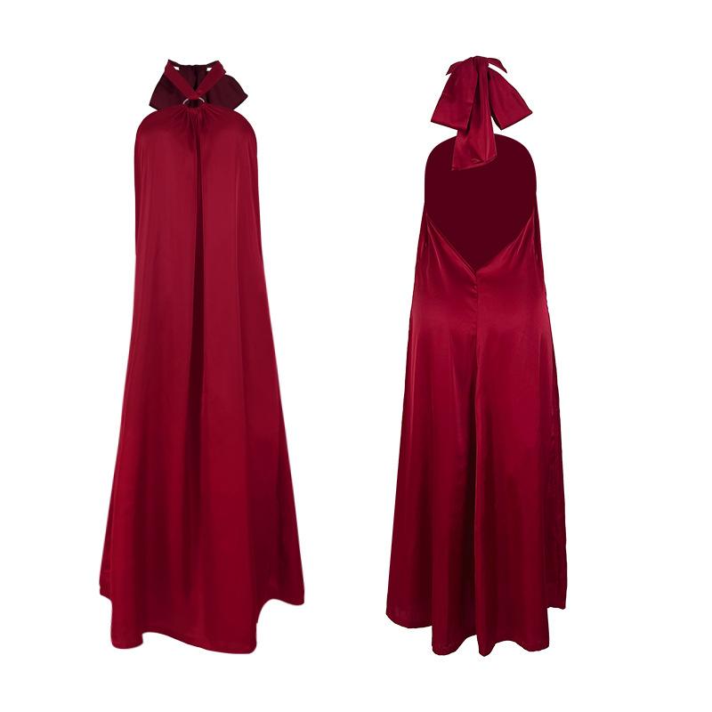 French Dinner Dress Dress High-end Light Luxury Neck Dress Women's High-end Halter Dress Multi-color Optional 888
