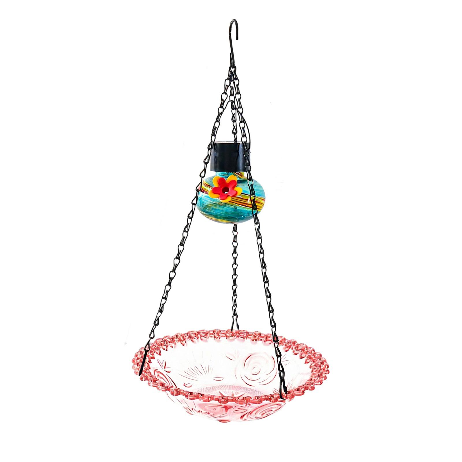 Outdoor Hanging Bird Feeder, Courtyard Bird Feeder, Garden Decoration One Size красный