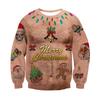 Men Women 3d Printing Funny Xmas Sweatshirt Crewneck Long Sleeve Pullover Oversized Hoodies