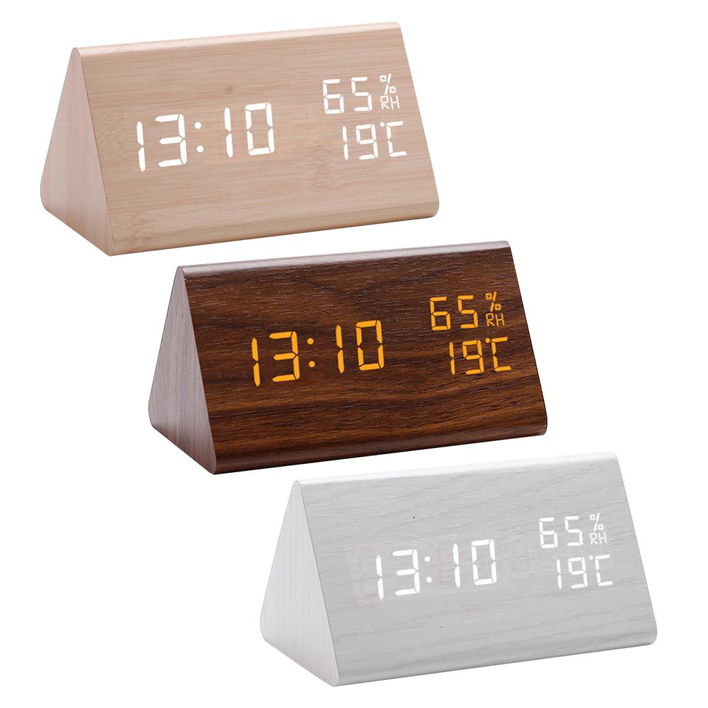 Modern LED Clock Digital Alarm Clock Featurings 12/24Hour Format Home Decors Simple Operations Timepiece for Room
