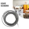 Zuverlässiger elektrischer Bohrer-Abflussreiniger, 5 Meter langer Federstahldraht, verstopftes Waschbecken