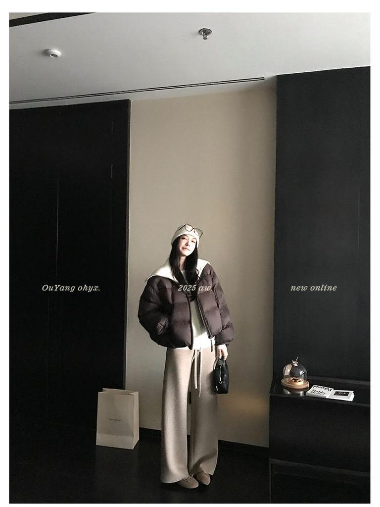 A mere Ouyang 'Hot Seller Lazy Pants 2.0' Thick Wool Wide-Leg Sweatpants