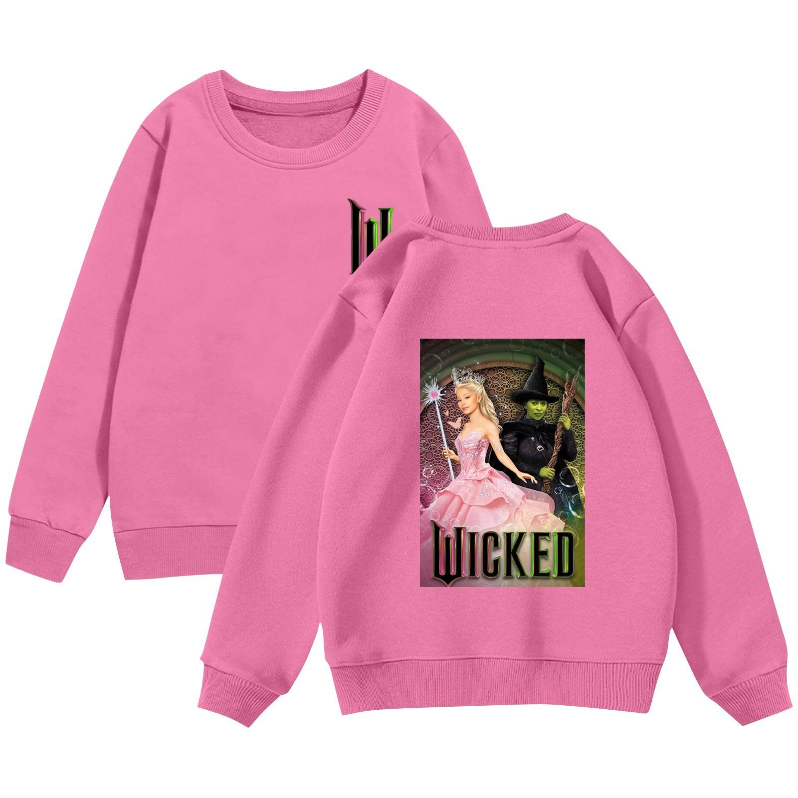 

Свитшоты Wickeds для девочек, рубашки для малышей, свитера Wickeds, топы для детей 2–12 лет 120 розовый