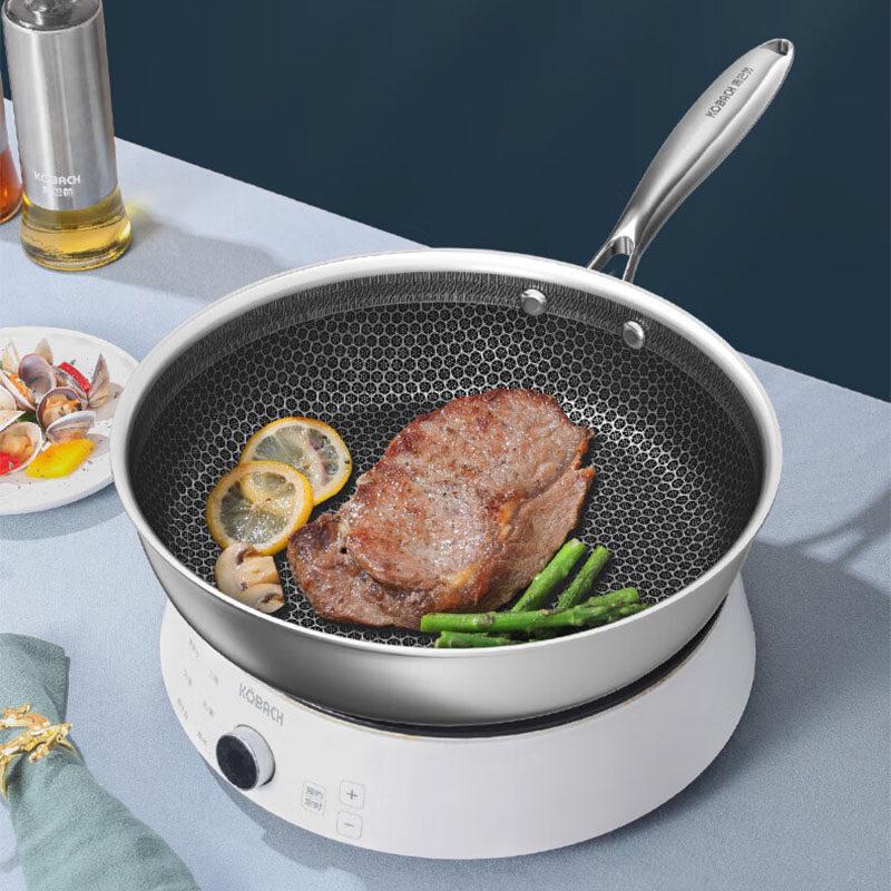 KOBACH Honeycomb Non-Stick 304 Stainless Steel Frying Pan