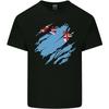 Torn Fiji Flag Fijian Day Football Unisexs Light Cotton TShirt