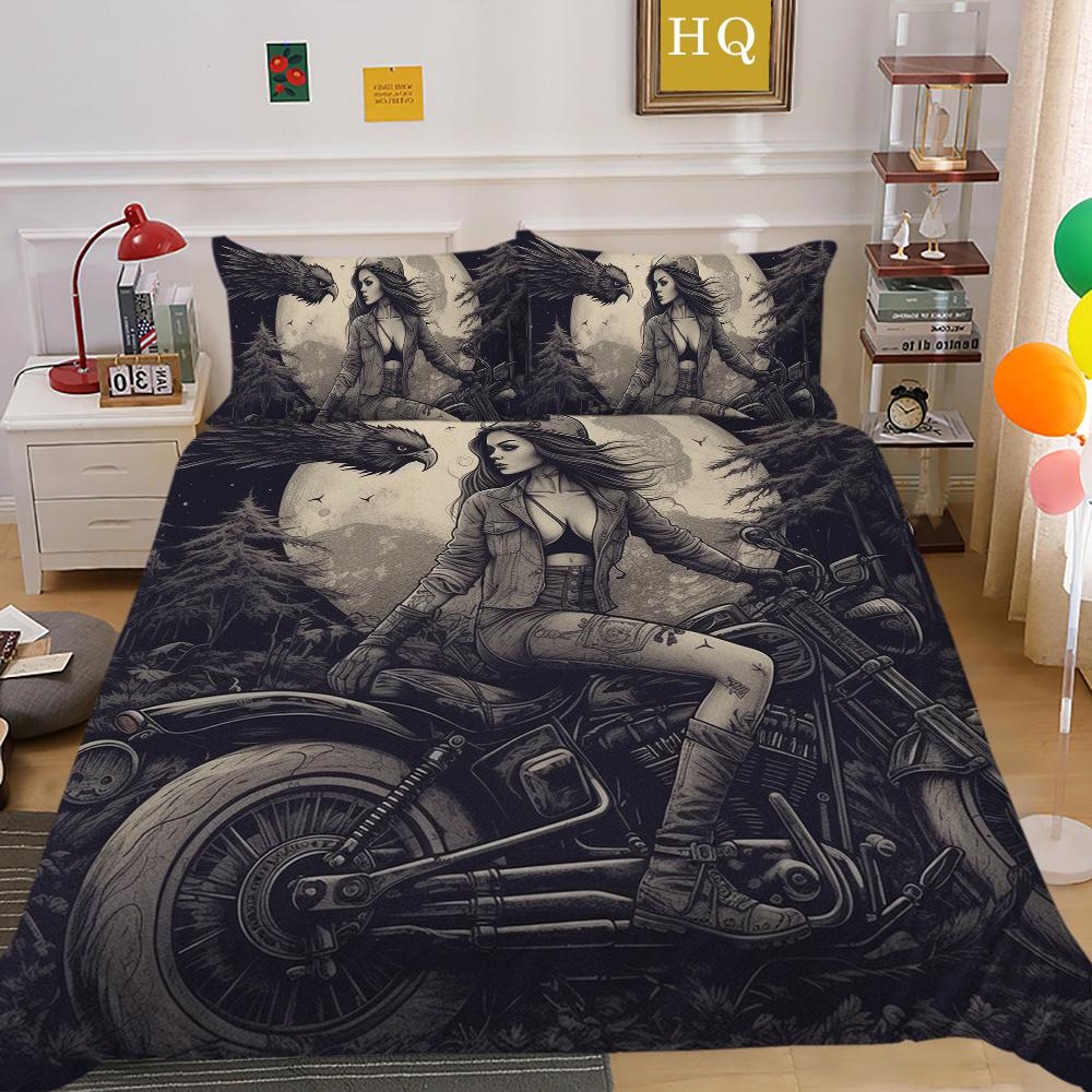 Hot Sale Duvet Cover Set Woman Man Bedding Suit Single Double Size Microfiber Home Bedclothes Bedroom Decor
