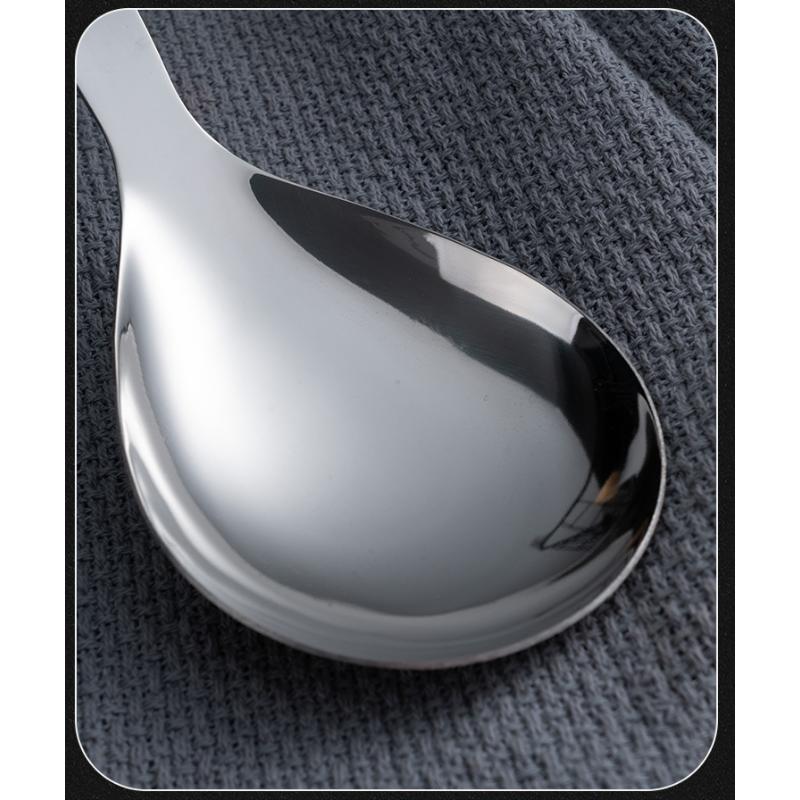 HANYANG Espátula de acero inoxidable, utensilios de cocina, espátula con mango de madera, espátula para cocinar