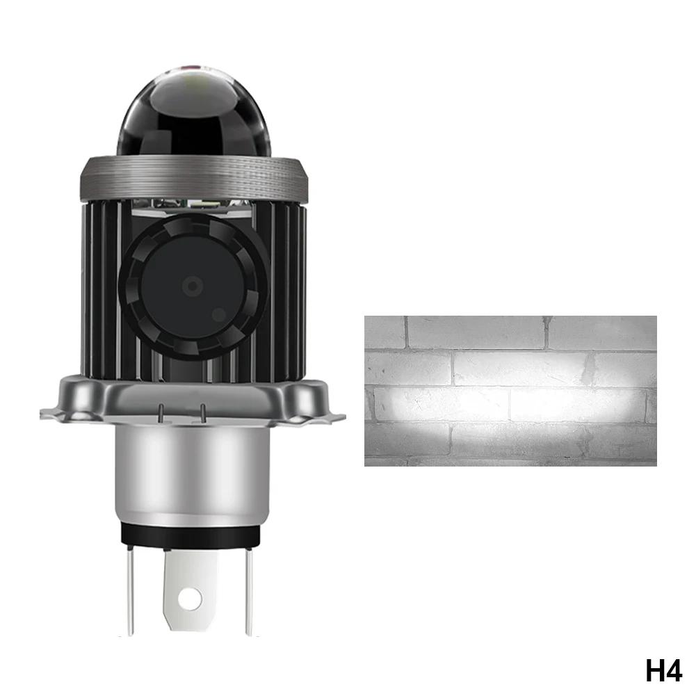 

H4 BA20D Motorcycle LED Headlight Bulb with Cooling Fun High Low Beam Scooter Motorbike Headlamp Super Bright Light Front Lamp