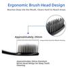 10PCS Deep Cleaning Bamboo Charcoal Toothbrush Soft Bristle Toothbrushes  Gum Care
