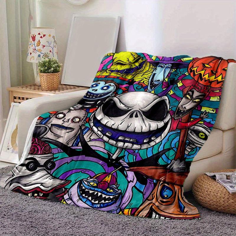 

1pc. Halloween Themed Colorful Characters Home Office Outdoor Blanket Gift for All Seasonsz0417282 130cmx150cm