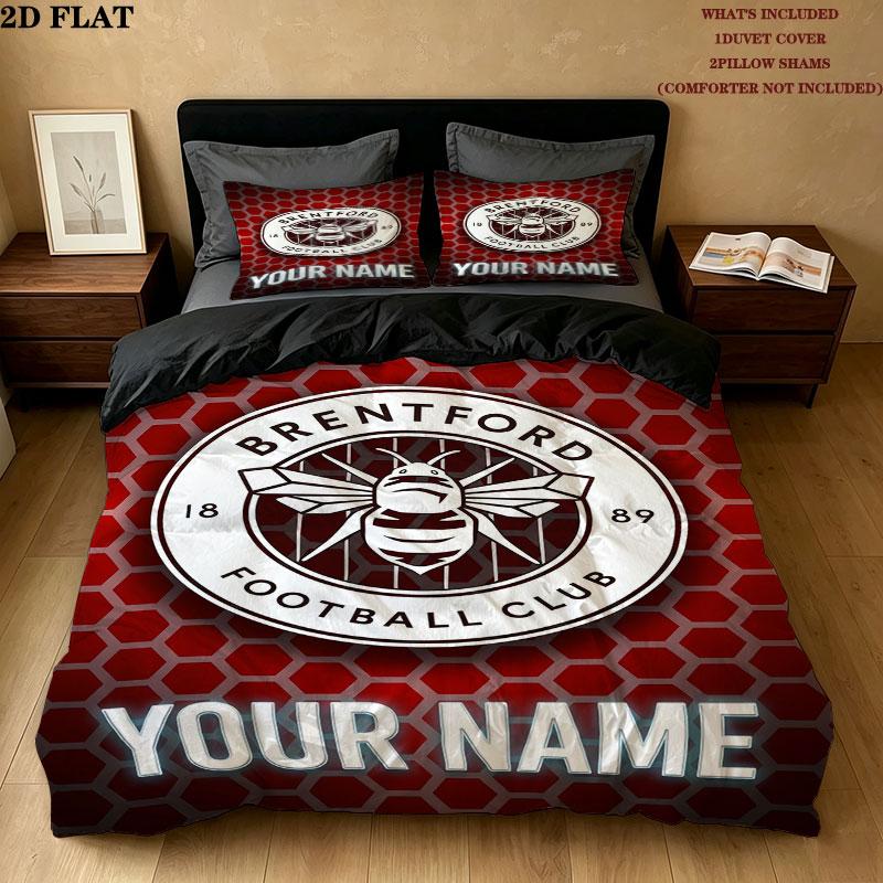 Custom Brentford Bedding Quilt Set Quilt Cover Pillowcase Home Decoration Birthday Gift (1 * duvet cover + 2 * pillowcase, without core)