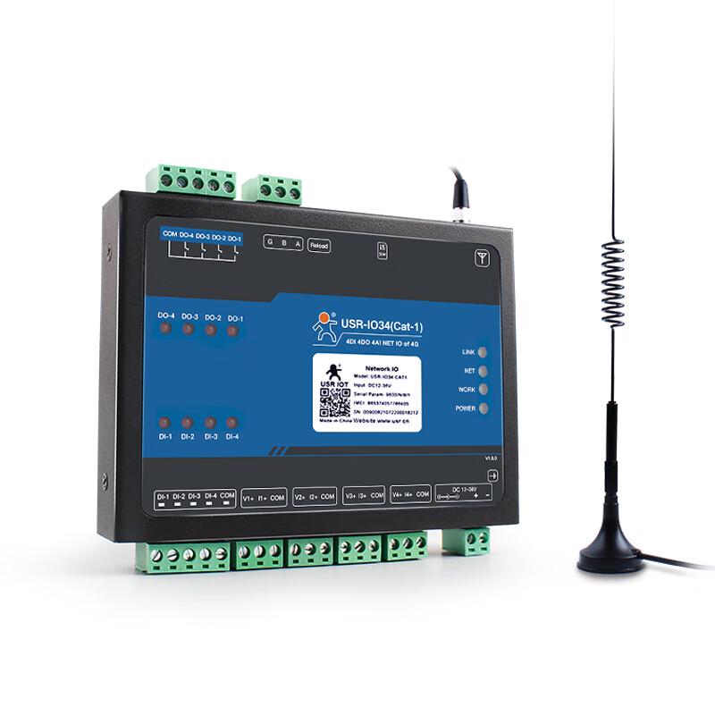 

USR-IO34-CAT1 4G Network IO Controller