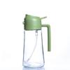 Dual-Use Press-Type Glass Oil Bottle: High-Temperature Resistant, Large Capacity, for Kitchen Spray & Pour