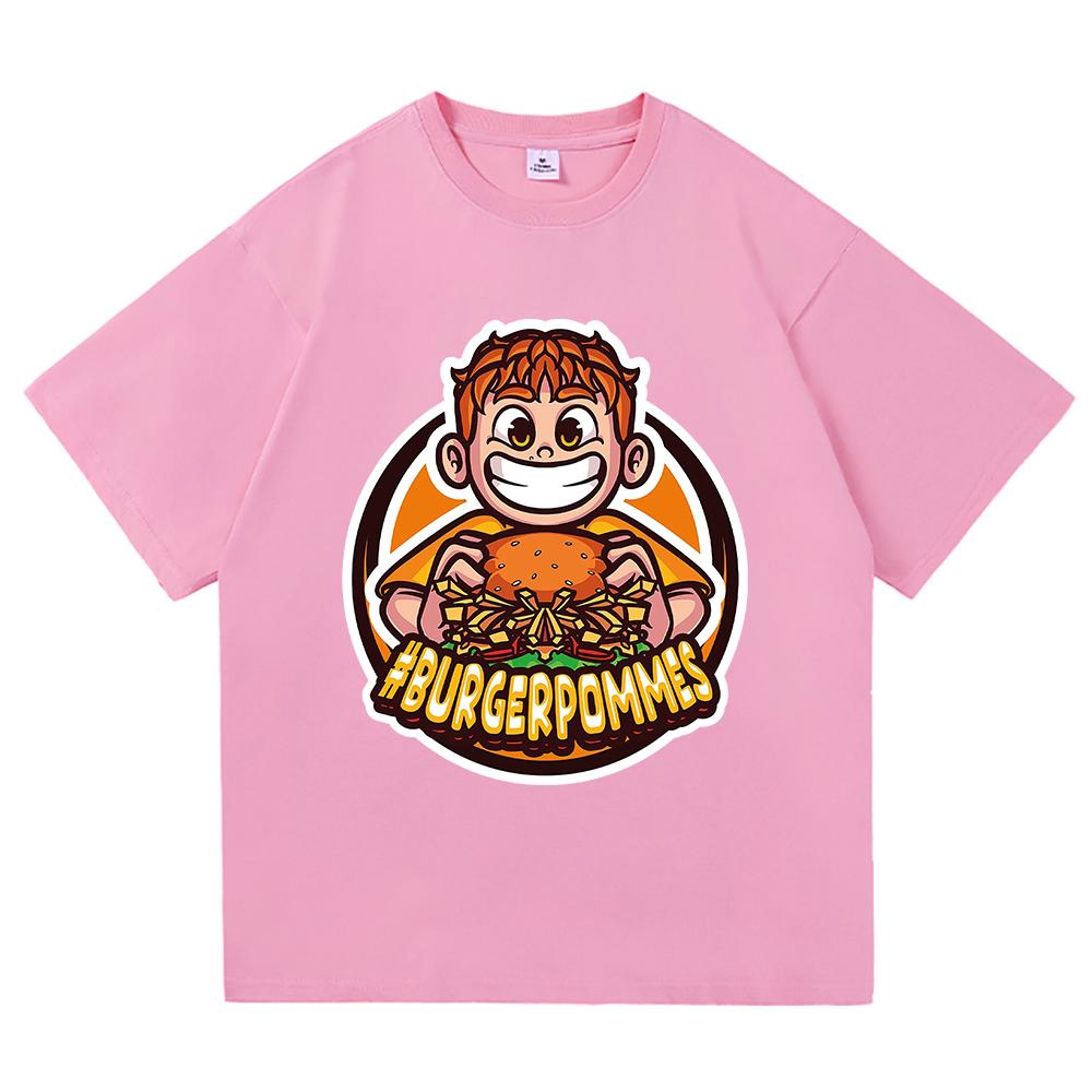 Burgerpommes 2 Tričko Móda Muži Harajuku Estetické Roztomilé Icrimax Tričko Unisex Vysoce Kvalitní Kreslené Ležérní Bavlněná Trička