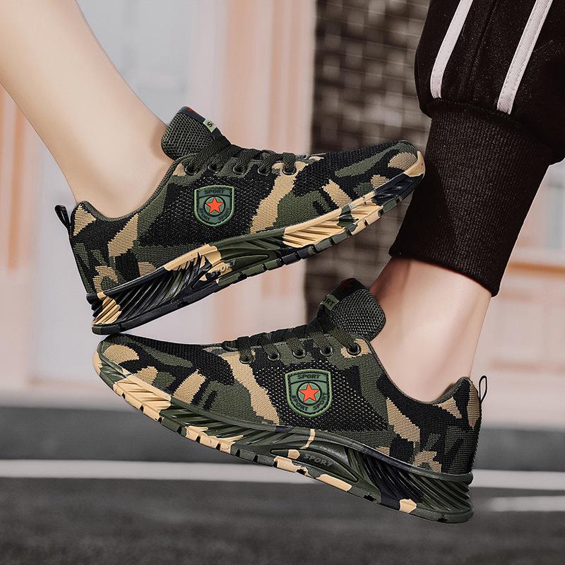 Spring and summer camouflage shoes Outdoor mountaineering training shoesbreathable, wear-resistant and slip-resistant labor insurance camouflage shoes