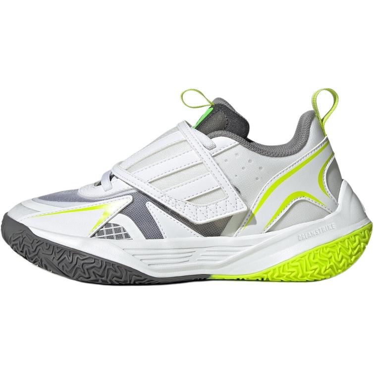 Adidas XENOBURST Anti Slip Wear Resistant Low Top Children s Basketball Shoes White Gray Green Kids  Sneakers JP6211 38