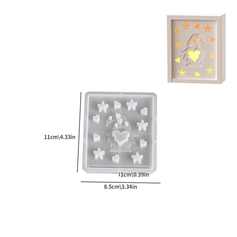 

1 шт. форма из смолы, поделки ручной работы, коробка для хранения, рождественская прямоугольная силиконовая форма, праздник, доступно несколько вариантов C