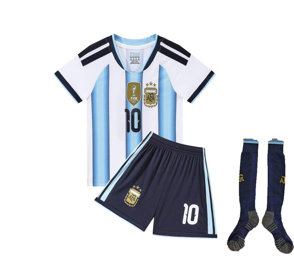 -Argentinien Heimtrikotnummer (korrekte Version) Nationalmannschaft Fußballtrikot Kinder-Trikot Trikot Yard-