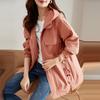 Frühling Herbst Trenchcoat Damen Koreanisch Mittellang Locker Damen Übermantel Windjacke Damen Oberbekleidung Basis Mantel Futter