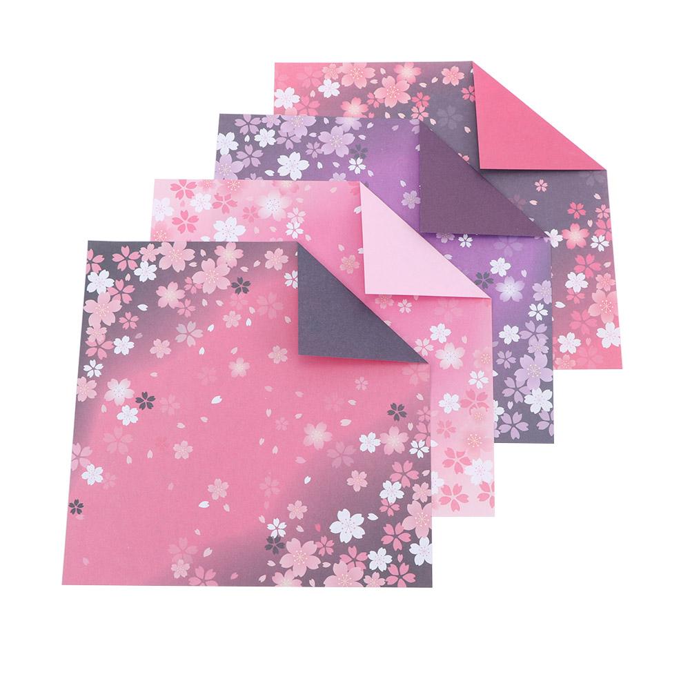 Colorful DIY Cherry Blossom Decor Kids Handmade Scrapbooking Origami Paper Craft Paper Sakura