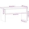 Coffee Table Gray Sonoma 102 x 50.5 x 52.5 cm Engineered Wood