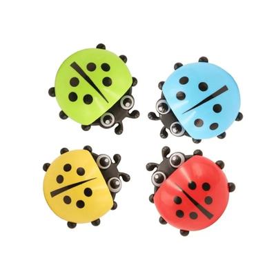 Ladybug Toothbrush Holder Suction Ladybird Toothpaste Wall Sucker Bathroom Set Household Merchandises Bathroom Accessories