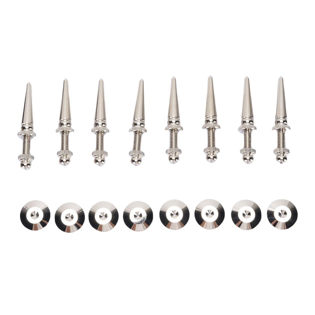 8 Pcs Speaker Spike Stands Pure Copper Shockproof Speaker Isolation Spikes for Subwoofer Amplifier Turntable Recorder