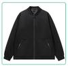 Autumn Men's Jacket Embroidered Zipper Pocket Baseball Collar Jacket Men's Hooded Casual and Versatile