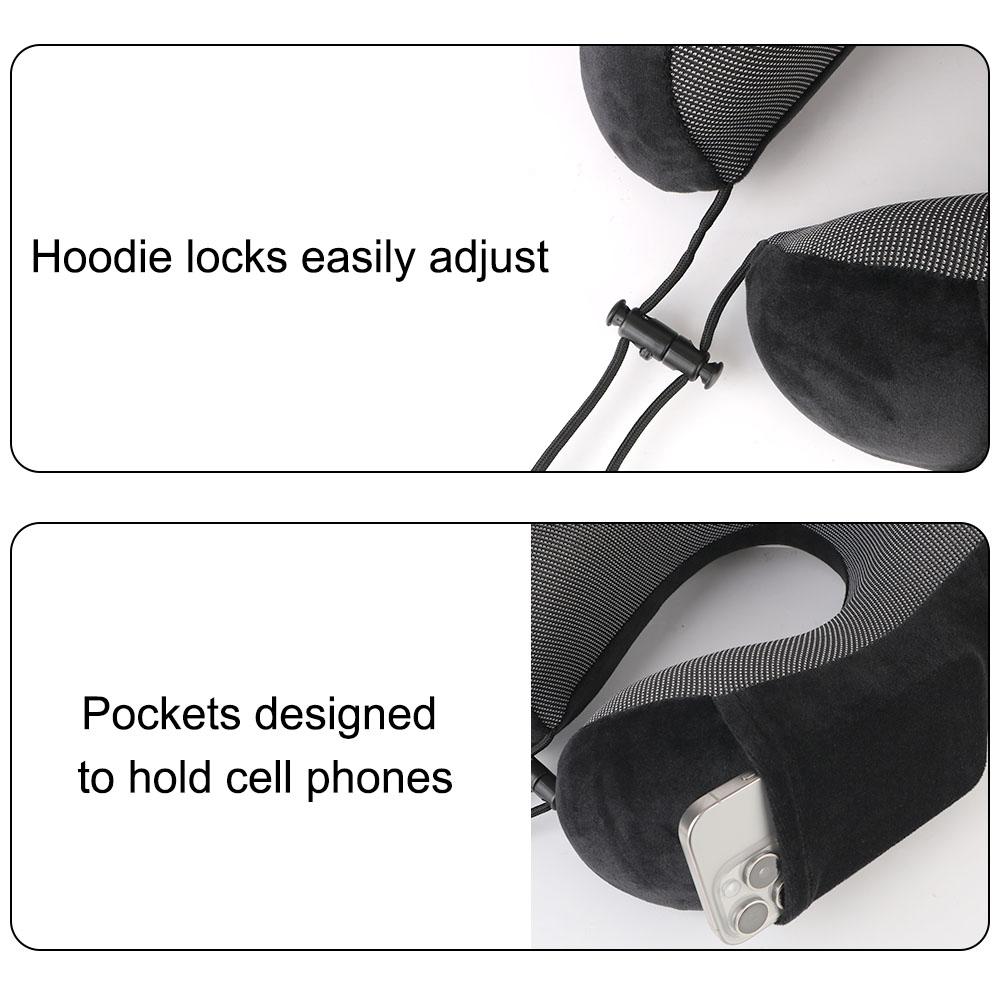 U Shaped Soft Travel Pillow Memory Foam Neck Cushion Neck Cervical Airplane Pillow Travel Healthcare