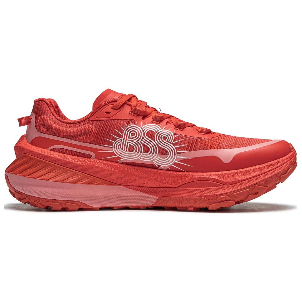 Li Ning Lu Ban Technology Mesh Running Shoes Men Running Shoes Red ARNU003-12