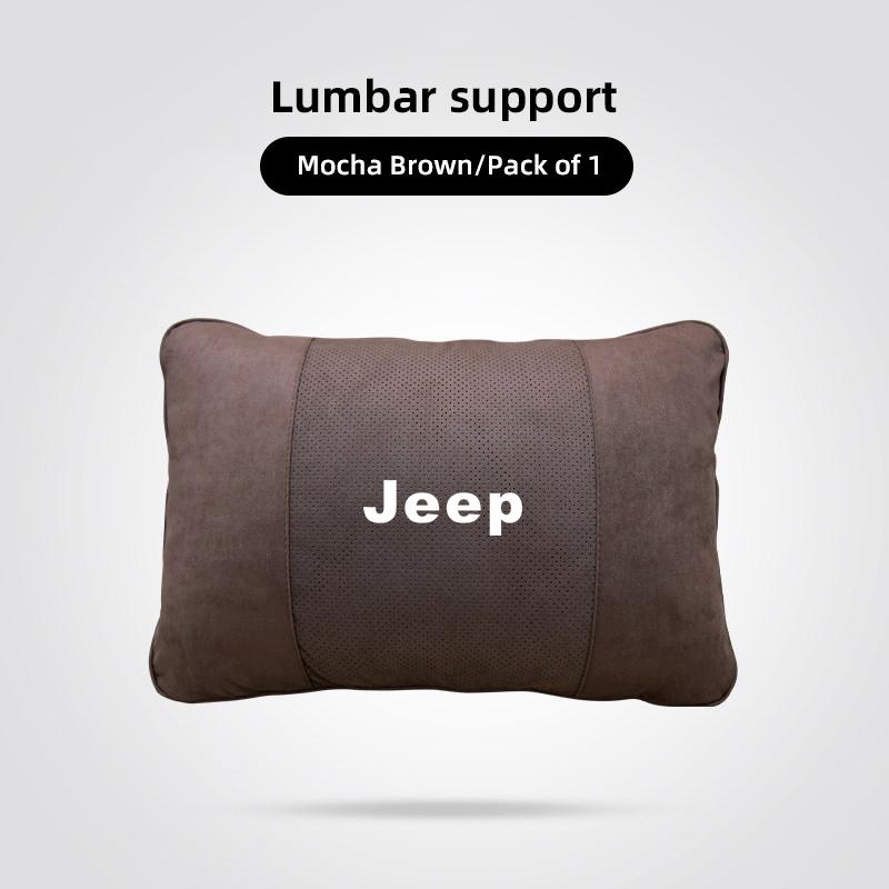 Car Interior Headrest & Lumbar Support Memory Foam Core For Jeep Grand Cherokee Wrangler JK Gladiator Compass Renegade Wagoneer AMO1
